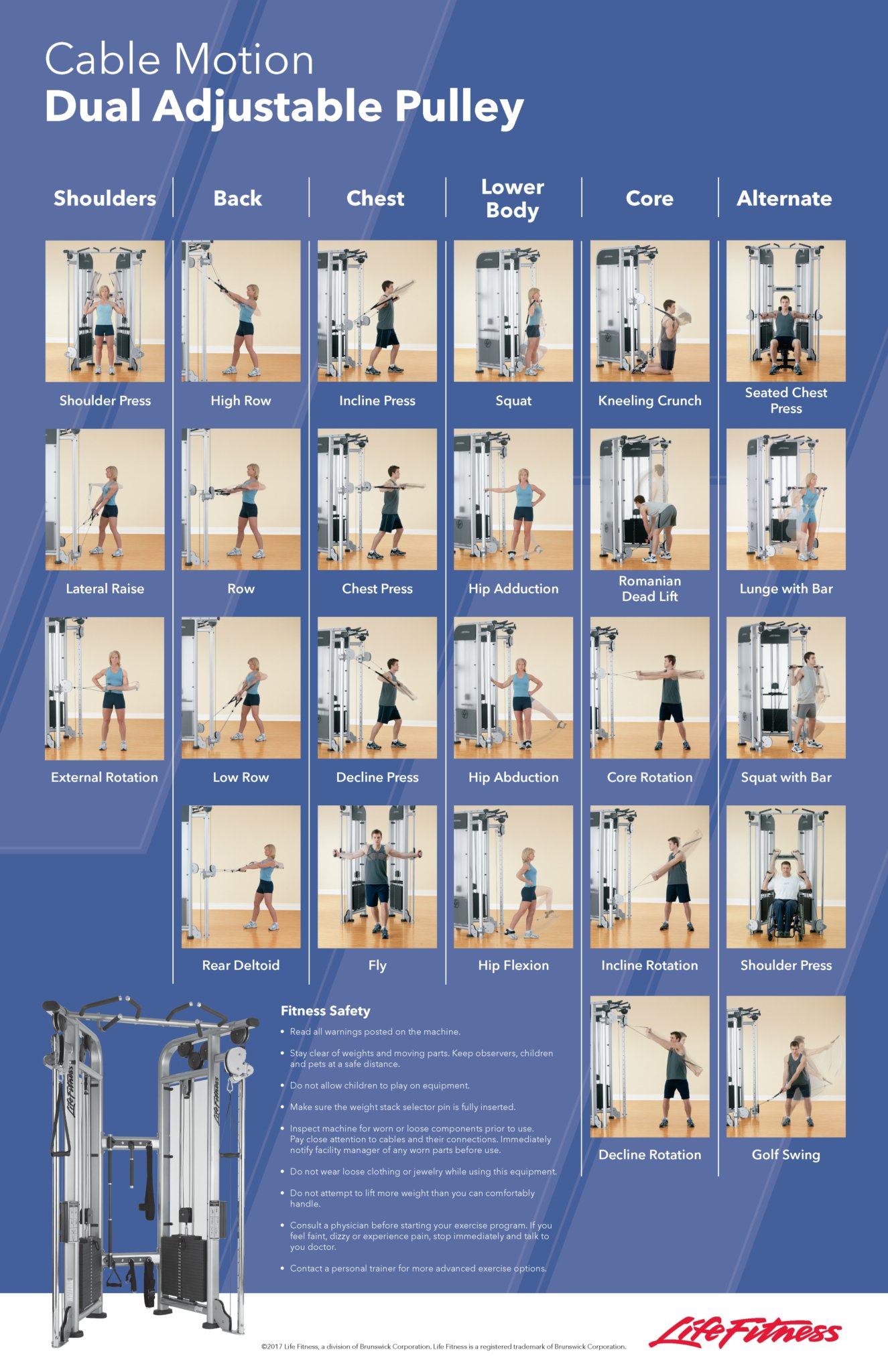 Signature Series Dual Adjustable Pulley (CMDAP) Life Fitness