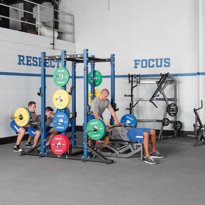 Hammer Strength HD Athletic Half/Half Combo Rack (HDTHRHR) Life Fitness