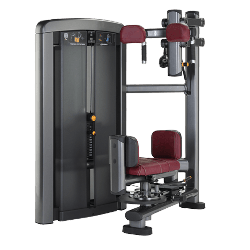 Torso rotation machine outlet