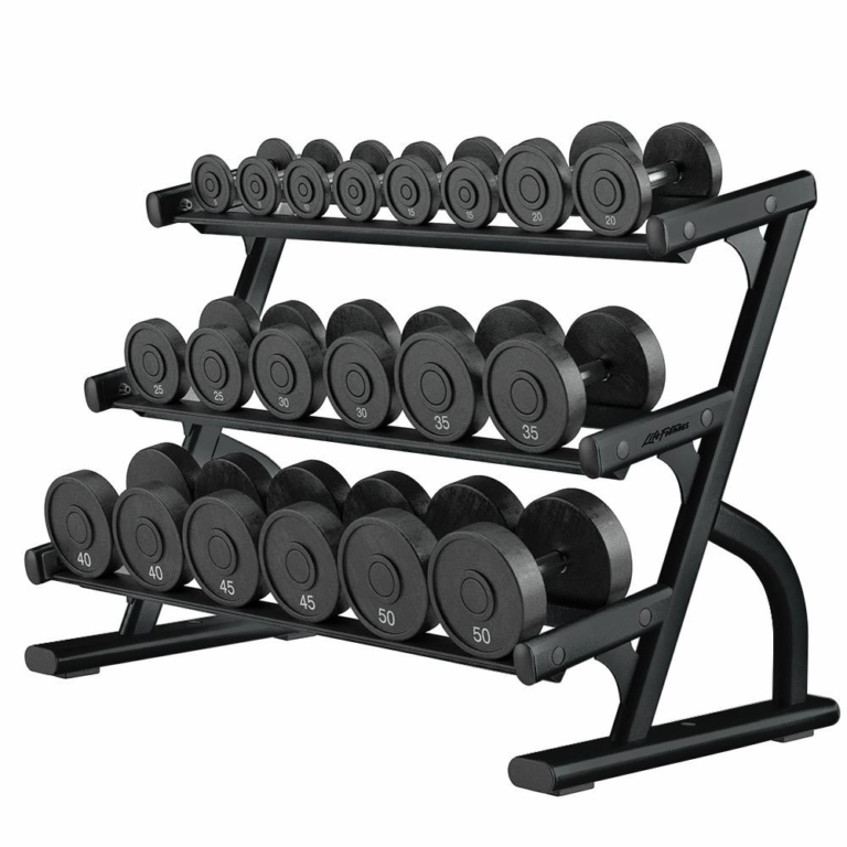 Axiom Series 3Tier Dumbbell Rack (OPDB3HX) Life Fitness