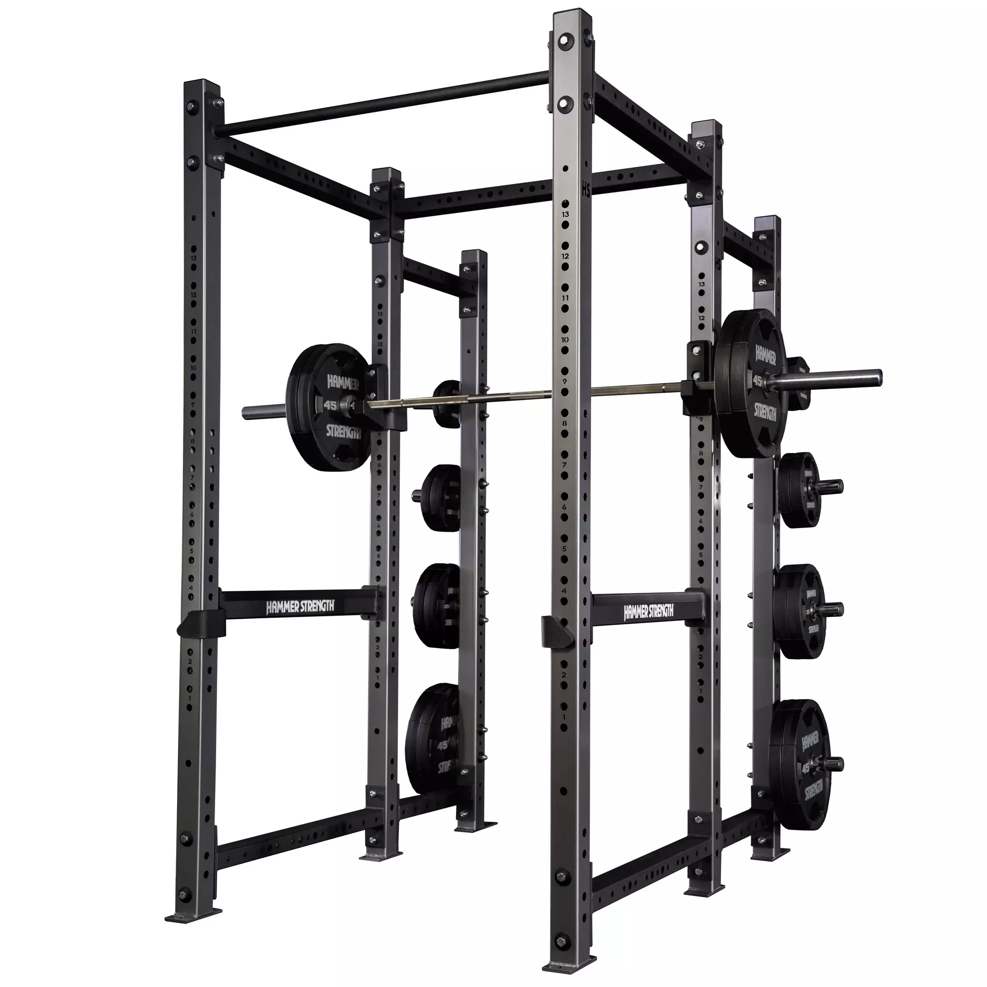 Hammer Strength HD Athletic NX Power Rack 6 Post - Premium Catches  (.HDW-PR-6P-PBC) - Life Fitness