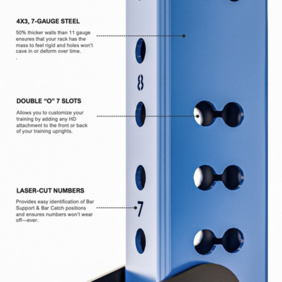 Hammer Strength HD Elite iD Power Rack (ELT-PR-ID) - Life Fitness