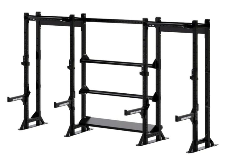 Hammer Strength HD Perimeter Connected Half Rack x 2 w/Storage (.HDU-HRACK2)