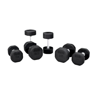 Hammer Strength 4-Sided Dumbbells - Rubber (HS-DB)